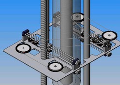 Engineering drawing of a crystal-growth furnace lift